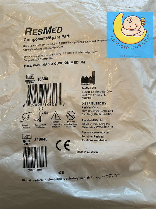 Resmed Full face cushion replacement medium #16605